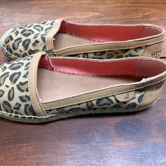 Sperry Top-Sider Cheetah Animal Tribal  Print Espadrilles 7.5 EUC - Picture 9 of 11